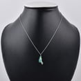 thumbnail image 3 of QNAVIC Raw Organic Ethiopian Opal Gemstone Dainty Pendant Necklace, Handmade Jewelry, Healing Crystals, October Birthstone, Gift for Women, 925 Sterling Silver Necklace 18", 3 of 4
