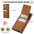 thumbnail image 2 of Allytechgroup Wallet Case for Samsung Galaxy A35 with Credit Card Slot, RFID Blocking PU Leather Flip Case with Lanyard & Kickstand Shockproof and Anti-Scratch Bumper for Women Girls, Brown, 2 of 7