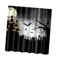 thumbnail image 3 of DOLITY Rideau de Douche en Polyester Design Arbre Noir & Chat avec 12 Crochets Arbre Chat, 3 of 4