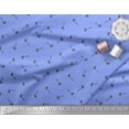 thumbnail image 2 of Soimoi Blue Rayon Fabric Axe Hardware Decor Fabric Printed Yard 56 Inch Wide, 2 of 3