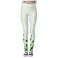 thumbnail image 4 of WILLBEST Leggings de Mujer de Cintura Alta, Suaves y Elásticos, Para Entrenamiento de Yoga, Informales, Cómodos, Con Diseño de Bloques de Color Para Correr, Gimnasio y Fitness. Mediana, 4 of 4