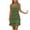 Army Green, variant on Tqcoqu Women's Chiffon Tiered Ruffle Dress,Round Neck Sleeveless Knee Length Casual Cocktail Dresses,2026 Trendy Clothes,Army Green Women's S-XXL
