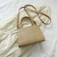 thumbnail image 4 of Bolso De Paja Con Diseño De Flor De Sol Bolso De Playa De Verano Con Correa Ajustable Para Mujer, Bolso De Hombro Para Vacaciones (Caqui), 4 of 7