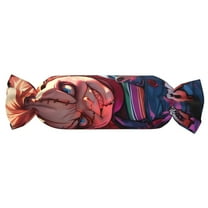 Saiise Chucky Print Candy Pillows Cylindrical Pillows Plush Waist Bolster Sofa Cushions Washable Home Decor Gift