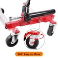 thumbnail image 3 of QinaQin Two-Piece Car Wheeled Trolley Set with Hydraulic Tire Jack, 1500 Lb Load Capacity, Suitable for Positioning Trucks, Rvs, Trailers, Etc., Red, 3 of 7