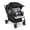 Black/Gray, variant on Foundations Gaggle Odyssey 4-Seat Quad Stroller, Reclining Bench Seats with Canopy, Black
