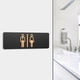 thumbnail image 1 of Letrero de baño acrílico BLESIY indicador de baño para hombres y mujeres Tipo A 30 cm x 10 cm, 1 of 8