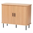 thumbnail image 3 of Baxton Studio Lucia Mid-Century Storage Cabinet, 35", Light Oak, 3 of 11