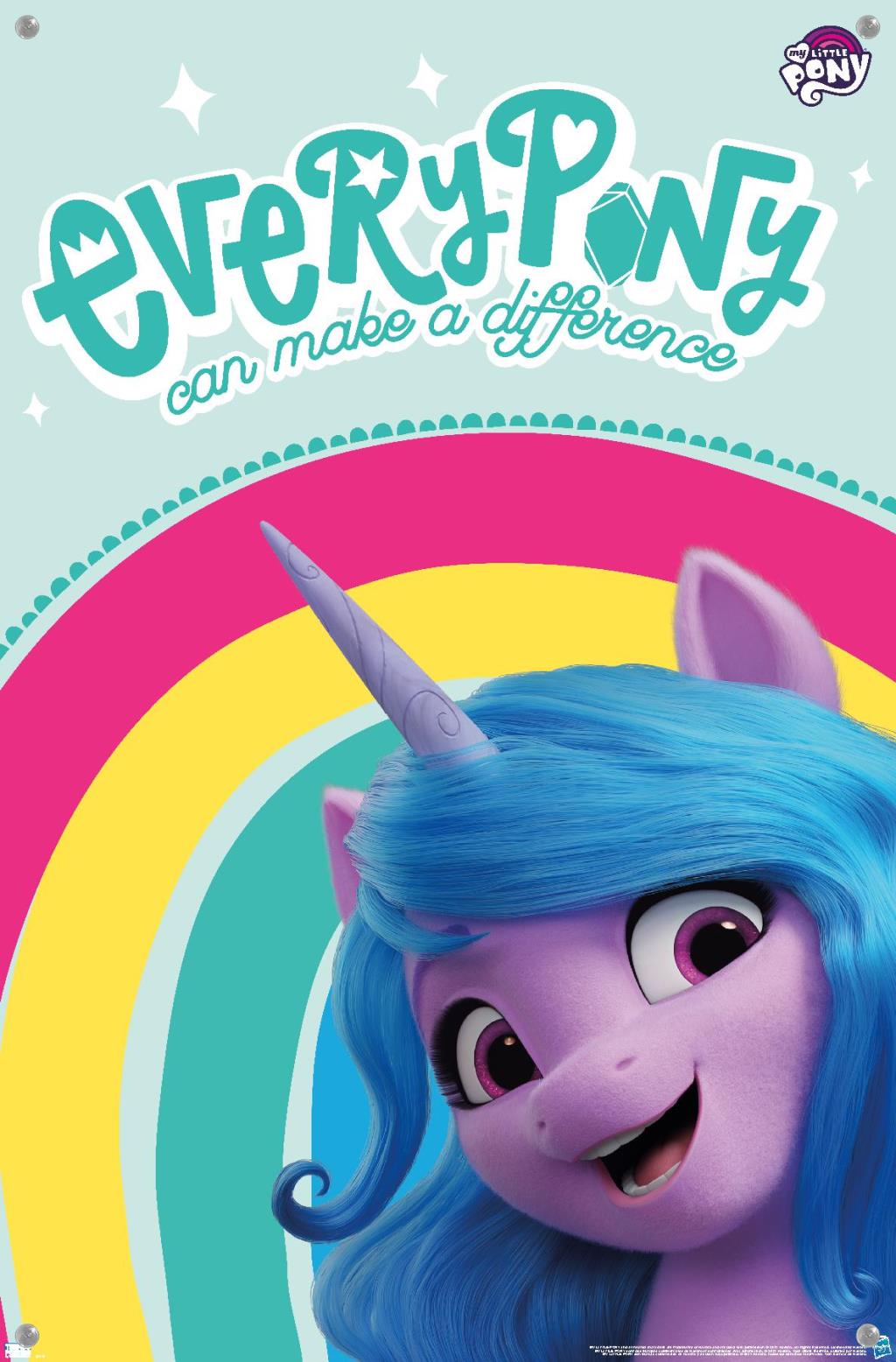 My Little Pony 2 - Make A Difference Wall Poster with Pushpins, 14.725" x 22.375"