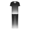 thumbnail image 1 of UPPADA Ensembles de Sarraus pour Femmes en Liquidation Liquidation Femmes Extensible Coloré Col en V Jogger Ensemble de Sarraus Uniforme d'Infirmière Manches Courtes Hauts de Sarraus et Pantalon Long à Jambe Grand Ensemble de Tenue avec Poches, Pantalon de Sarrau Jogger, 1 of 4