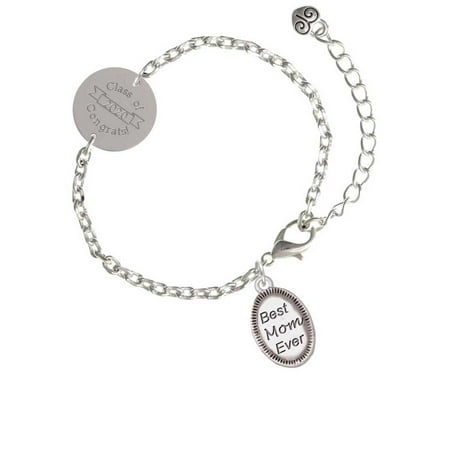 Best Mom Ever Oval - Class of 2020 Disc Zoe Charm