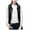 Black, variant on ICHUANYI Puffer Vest Women Sleeveless Fall Winter Outerwear Warm Puffer Lightweight Stand Collar with Pockets