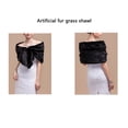 thumbnail image 3 of Jumpingount Capa de invierno nupcial de plumas artificiales, chaqueta de boda, chal, abrigo, bufanda de calentamiento para fiesta de Navidad, vestirse Accesorios de disfraces tipo 4 Jumpingount AP012809-04, 3 of 6