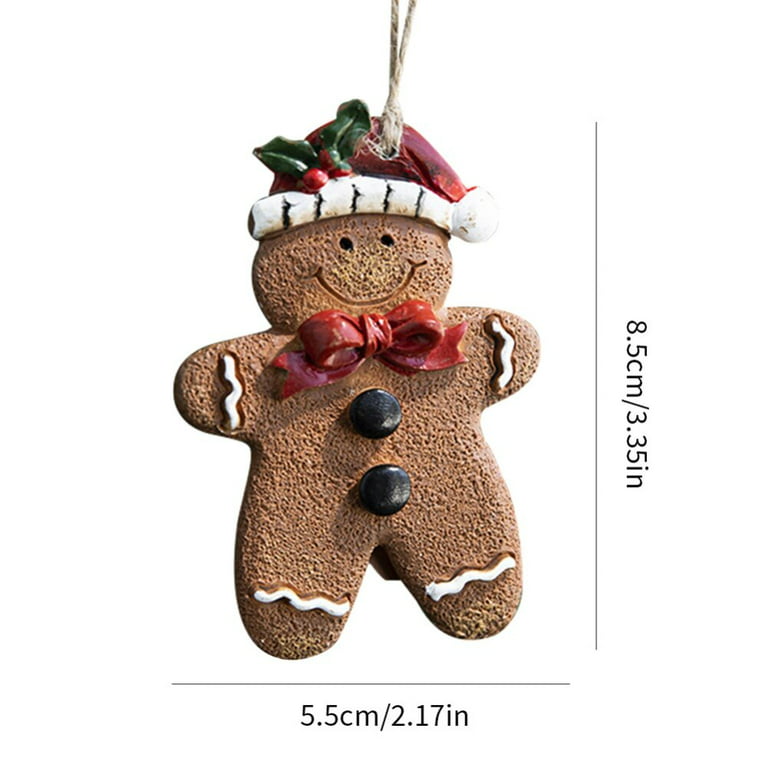 Gingerbread Man Ornaments for Christmas Tree Resin Christmas Gingerbread  Hanging Charms Christmas Tree Ornament Holiday Decor - China Candle and  Scented Candle price