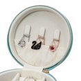 thumbnail image 4 of Joyero de cuero, caja de almacenamiento de joyería exquisita, bolso compacto de viaje portátil para joyería de moda, 4 of 5