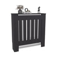 thumbnail image 6 of JERFIT Black Radiator Cover Cabinet with Ventilated Slats, MDF Wood Heater Enclosure Shelf for Living Room, Bedroom, Home Decor, 6 of 7