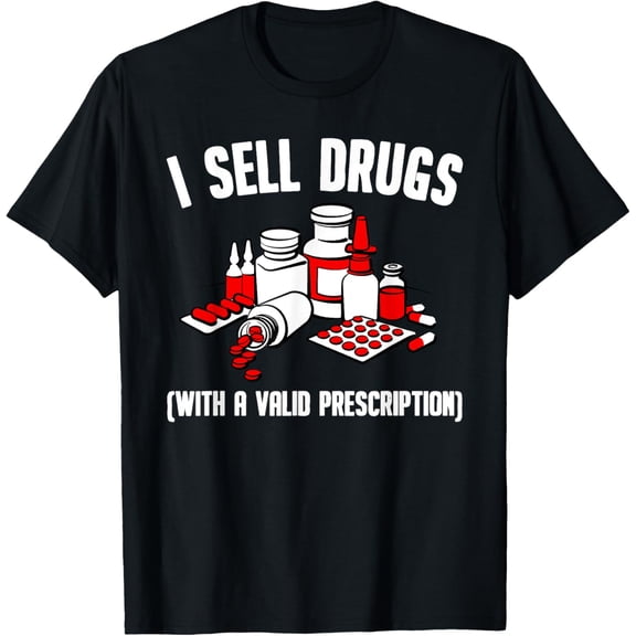 t-shirt Funny Pharmacist For Men Women Pharmacy Technician Medicine T-ShirtMen and women can wear, black T-shirts, gifts. Age: M,L,XL 2XL, 3XL, 4XL
