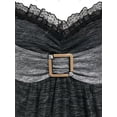 thumbnail image 3 of Camiseta Irregular Diseño Teñido Espacio Rosegal  Mangas largas de talla grande, 3 of 5