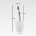 thumbnail image 3 of yeacher Compact Outdoor Pour-Over Coffee Kettle with Extended Spout, Silicone Plug, Dust Cap, and Cleaning Brush - White, 3 of 6