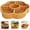 C, variant on USUERY Round Divided Serving Basket Multipurpose Woven Organizer For Kitchen Party Snack Bread Storage Container Home Decor