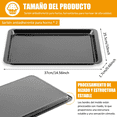 thumbnail image 2 of 2 Charolas Para Hornear, Bandeja Antiadherente Para Hornear Xtellar negro, 2 of 4