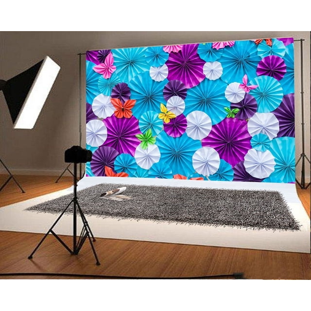 ABPHQTO Pinwheel rosetas telón de fondo 150x220cm fotografía telón de fondo decoraciones de fiesta papel tapiz para habitación fotos accesorios de estudio de vídeo