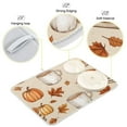thumbnail image 3 of Yayeee Dish Drying Mat for Kitchen Counter 18"x24" Microfiber Absorbent Pad, Fall Mug Pattern, 3 of 7