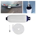 thumbnail image 6 of Boats s, Inflatable Boat Marine Sun Protection Water Resistant 6"x20" Mooring Buoy Marine Docking for Pontoon Boat, Sailboats, Row Boats White Rope Multi, 6 of 8