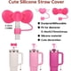thumbnail image 3 of Juego de Accesorios para la Copa Stanley - Incluye 2 Cubiertas para Pajitas de 0.4 in, 1 Botín Protector de Silicona, 3 Tapones Antiderrames y 1 Charm para Vasos de 30 y 40 OZ., 3 of 4