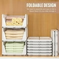 thumbnail image 6 of 4 Pack Stackable Plastic Storage Drawers - Open Storage Bins, Closet Organizer For Clothes/Wardrobe, Home Decor (Fall Decor Included) - Ideal for Closet, Bedroom, Room Decor, 6 of 10