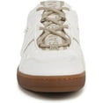 thumbnail image 6 of Sam Edelman Jayne White/Stone Grey Lace Up Low Top Rounded Toe Fashion Sneakers (White/Stone Grey, 6.5), 6 of 6