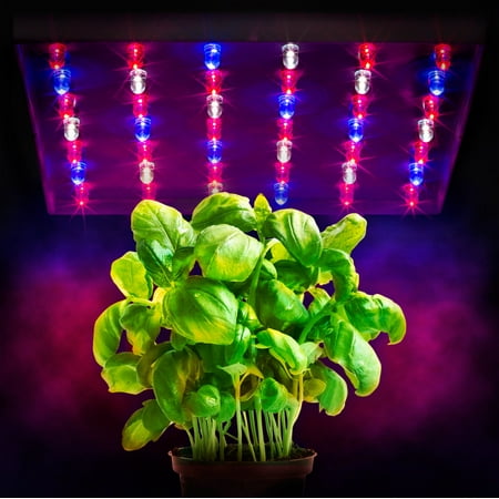 Xen-Lux 20 Watt LED Grow Lights Hydroponics Tri Band Light Panel Red White Blue for flowering with 42 High Output Bulbs Indoor Grow Rooms Tents