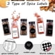 thumbnail image 2 of Set de tarros de especias Churboro 66 de cristal con etiquetas de 120 ml y accesorios, 2 of 8