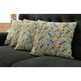 thumbnail image 5 of Ambesonne Abstract Throw Pillow Cover 4 Pack, Colorful Large Drops, 18", Multicolor, 5 of 5