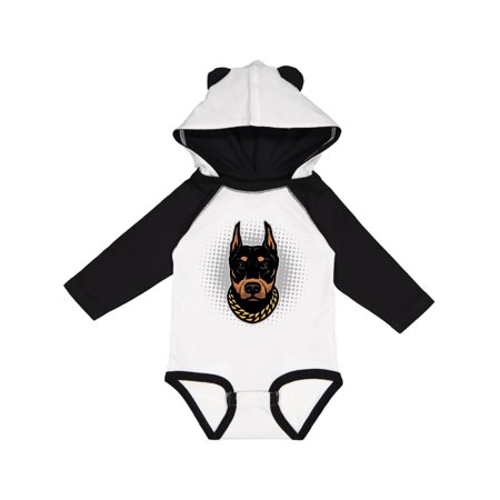 

Inktastic Doberman Dog Gift Idea Gift Baby Boy or Baby Girl Long Sleeve Bodysuit