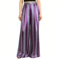 thumbnail image 1 of Mujeres Estiramiento Satén Pantalones Impresos Casual de Moda Longitud Regular para Primavera Verano, 1 of 8