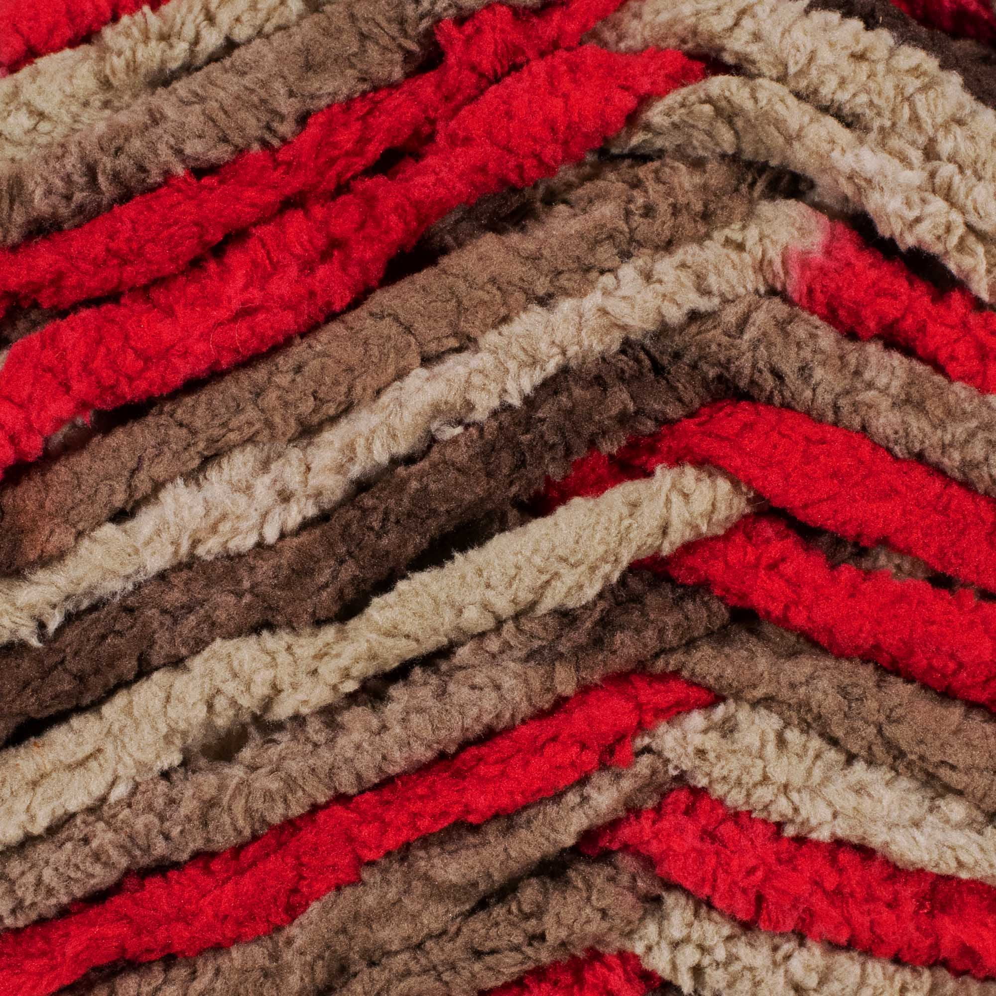 220 Yard Skein of Super Bulky Size 6 Blanket Yarn - 100% Polyester Fibers - Machine Wash and Dry - Ideal for Weaving, Knitting, and Crocheting