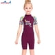 thumbnail image 3 of Buceo vela mojada traje chicas seco rápido stand stands traje de baño manga corta cuello redondo cuerpo completo traje de neopreno para surfear natación buceo púrpura m Inevent OD003667-02, 3 of 7