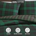 thumbnail image 3 of Eddie Bauer Ensemble de Couette Tartan Woodland, Très Grand, Vert, 3 of 7