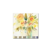 Trademark Fine Art "The Striped Table" Canvas Wall Art by Sheila Golden