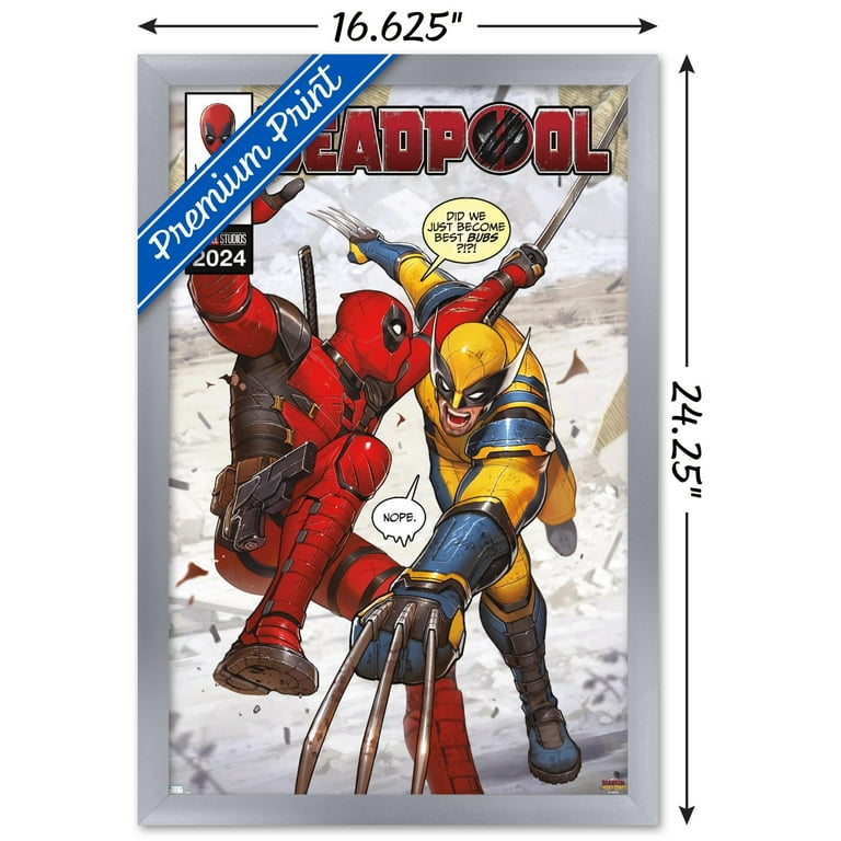 Marvel Deadpool & Wolverine - Homage Cover #1 Wall Poster, 14.725