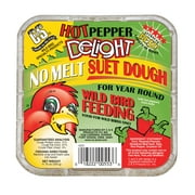 C&S Hot Pepper Delight No Melt Suet Dough Fresh Wild Bird Food, 11.75 oz.