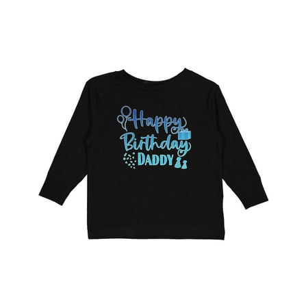 

Inktastic Blue Happy Birthday Daddy Gift Toddler Boy or Toddler Girl Long Sleeve T-Shirt