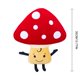 thumbnail image 3 of wsevypo Decora tu hogar con este lindo y suave muñeco de peluche de hongo, 3 of 4