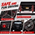 thumbnail image 6 of iRerts 36V Powered Ride on Toys for Big Kids, 2 Seater Ride on Cars with Metal Frame, Bluetooth Music, 4 Wheels Suspension, Electric Ride on Vehicles for Boys Girls, Black, 6 of 8
