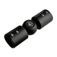 thumbnail image 1 of 2pcs Corner Curtain Rod Connector Curtain Rod Elbow Curtain Rod Joint，black，11*3.2cm, 1 of 3
