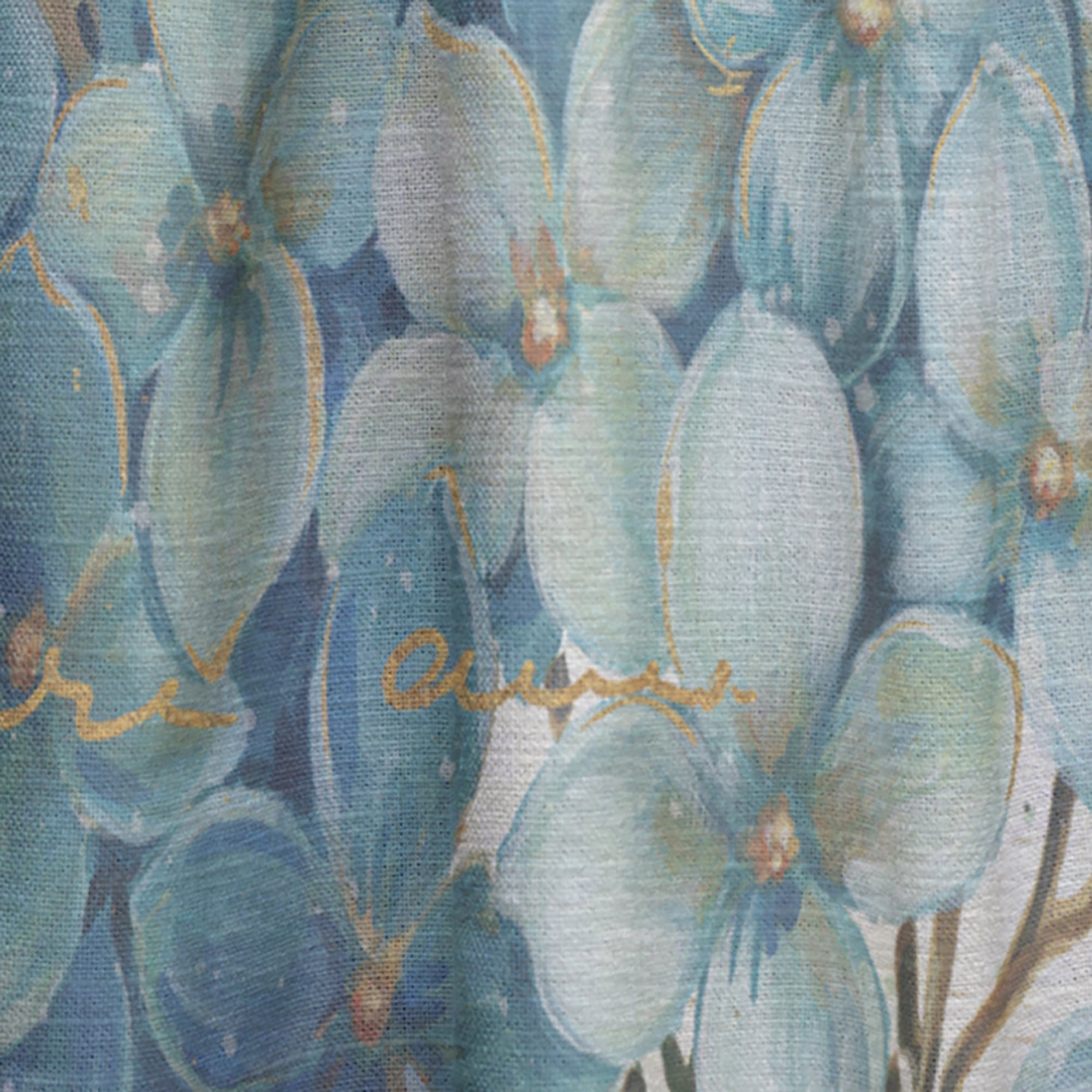 Designart 'Butterfly Blue Flower Garden I' Farmhouse Curtain Panel