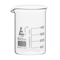 50ml Graduated Beaker with Spout - Eisco Labs Premium Borosilicate glass