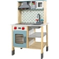 thumbnail image 2 of Cocinita Juguete Niña Madera 23pz Luz Sonido Pizarron Little monkey, 2 of 9