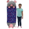 thumbnail image 6 of Happy Nappers: Pillow & Sleepy Sack: Medium - Mouse - 54 x 20", 2-In-1: Plush Animal Opens Into Sleeping Bag, Soft Play & Nap Character, Kids 3+, 6 of 12